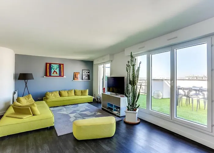 D'exception 20eme, Terrasse De 45m2, Vue Sur La Tour Eiffel דירה *