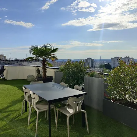 D'exception 20eme, Terrasse De 45m2, Vue Sur La Tour Eiffel Paris